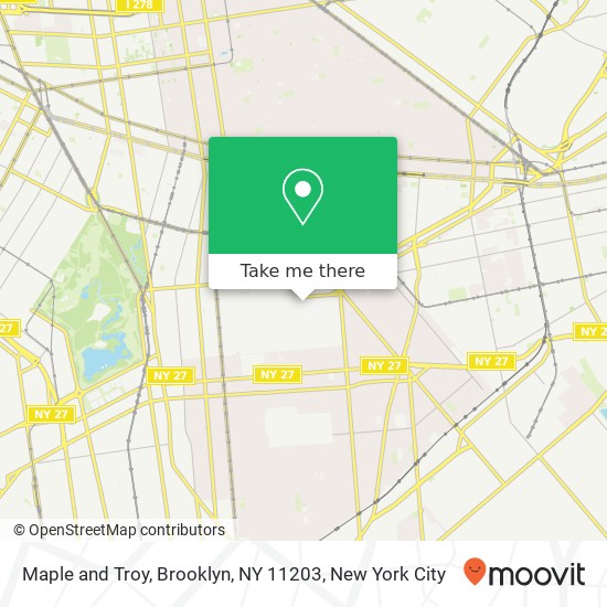 Maple and Troy, Brooklyn, NY 11203 map