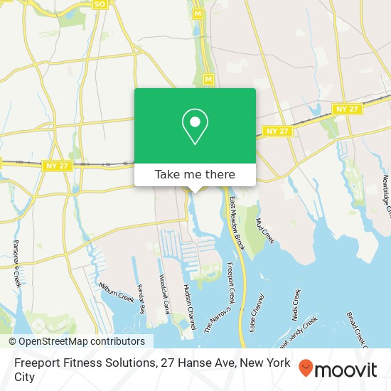 Mapa de Freeport Fitness Solutions, 27 Hanse Ave