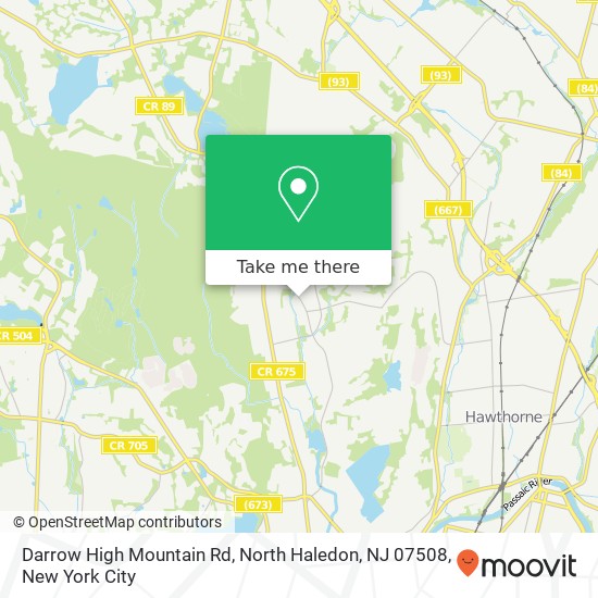 Mapa de Darrow High Mountain Rd, North Haledon, NJ 07508