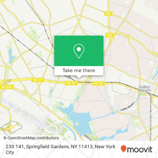Mapa de 230 141, Springfield Gardens, NY 11413