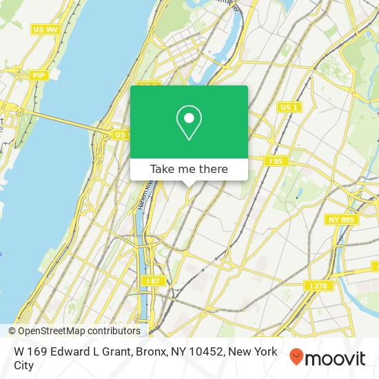 W 169 Edward L Grant, Bronx, NY 10452 map