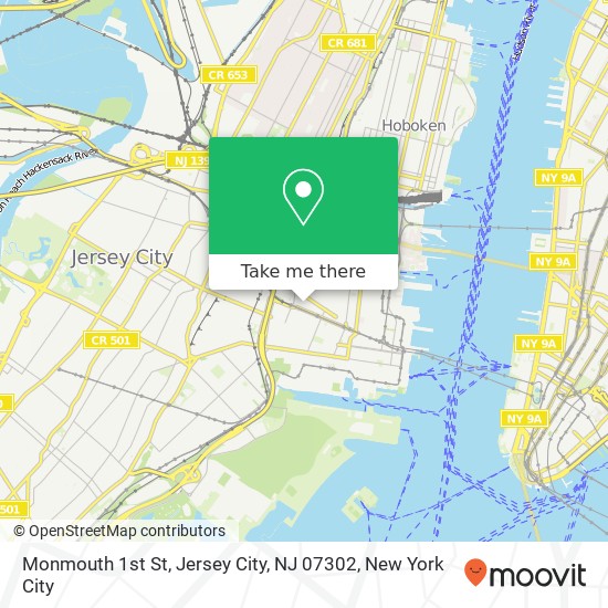 Monmouth 1st St, Jersey City, NJ 07302 map