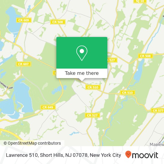 Lawrence 510, Short Hills, NJ 07078 map