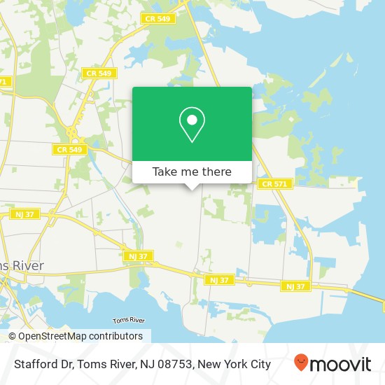 Stafford Dr, Toms River, NJ 08753 map
