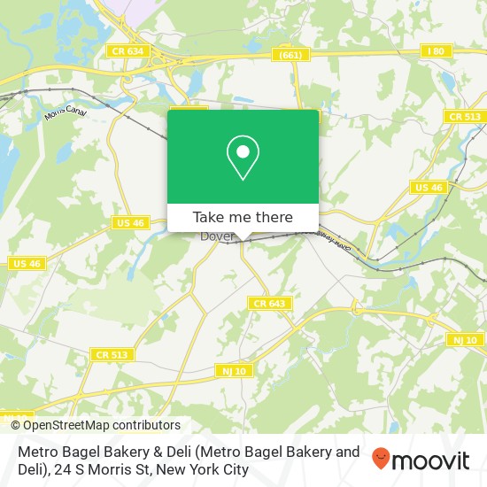 Metro Bagel Bakery & Deli (Metro Bagel Bakery and Deli), 24 S Morris St map
