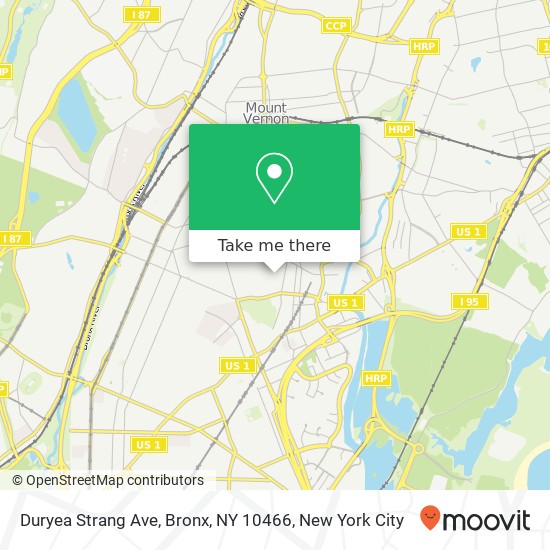 Mapa de Duryea Strang Ave, Bronx, NY 10466