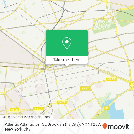 Atlantic Atlantic Jer St, Brooklyn (ny City), NY 11207 map