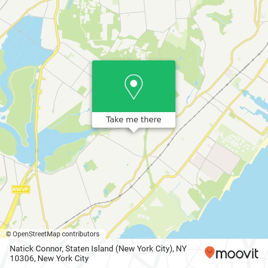 Mapa de Natick Connor, Staten Island (New York City), NY 10306