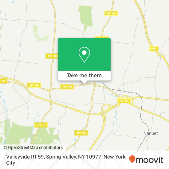 Valleyside RT-59, Spring Valley, NY 10977 map