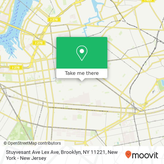 Stuyvesant Ave Lex Ave, Brooklyn, NY 11221 map