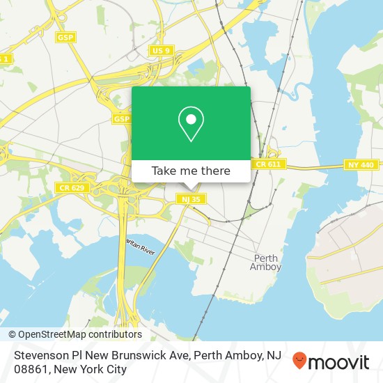 Stevenson Pl New Brunswick Ave, Perth Amboy, NJ 08861 map