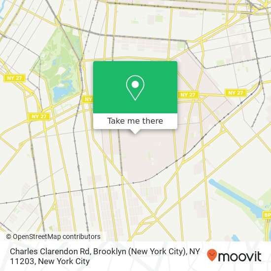 Charles Clarendon Rd, Brooklyn (New York City), NY 11203 map