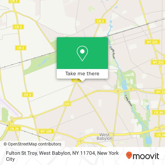 Fulton St Troy, West Babylon, NY 11704 map