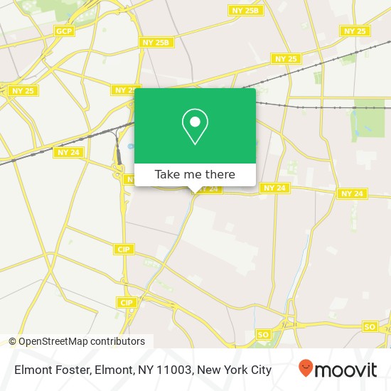 Mapa de Elmont Foster, Elmont, NY 11003