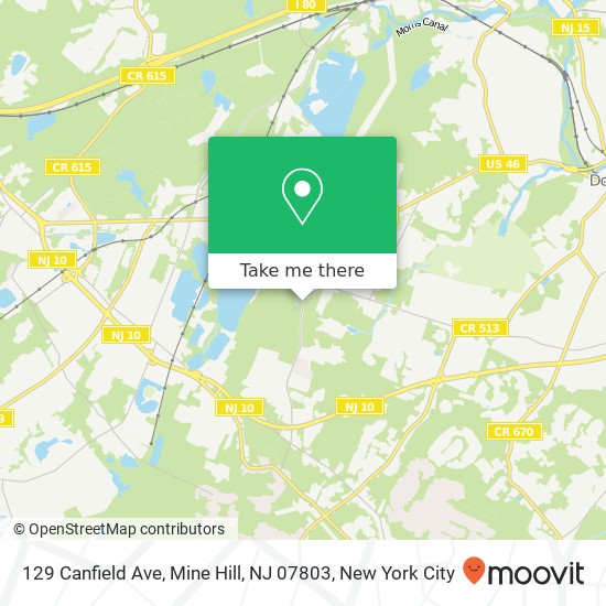 129 Canfield Ave, Mine Hill, NJ 07803 map