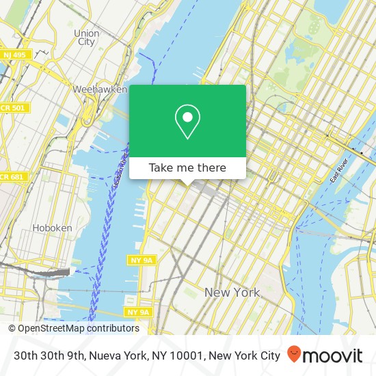 30th 30th 9th, Nueva York, NY 10001 map