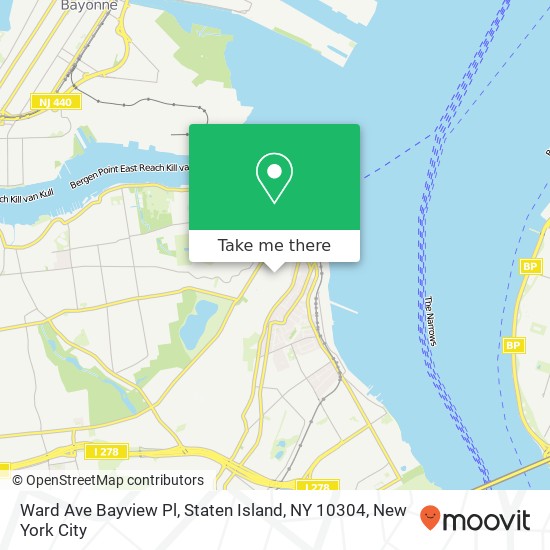 Mapa de Ward Ave Bayview Pl, Staten Island, NY 10304