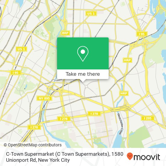 C-Town Supermarket (C Town Supermarkets), 1580 Unionport Rd map