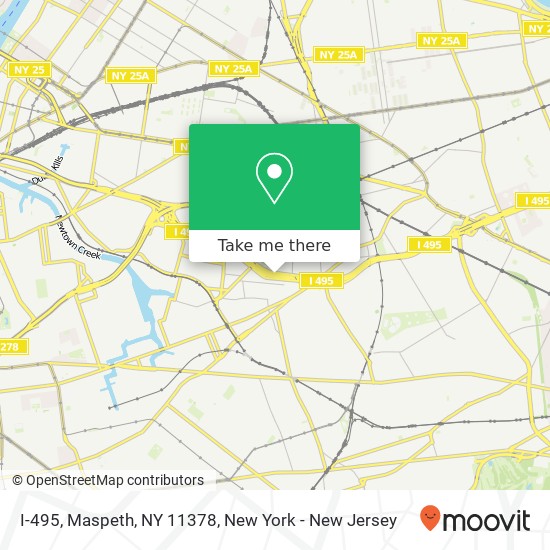 I-495, Maspeth, NY 11378 map