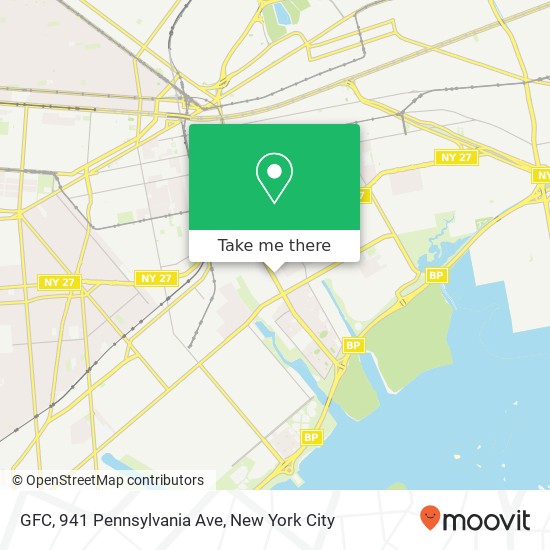Mapa de GFC, 941 Pennsylvania Ave