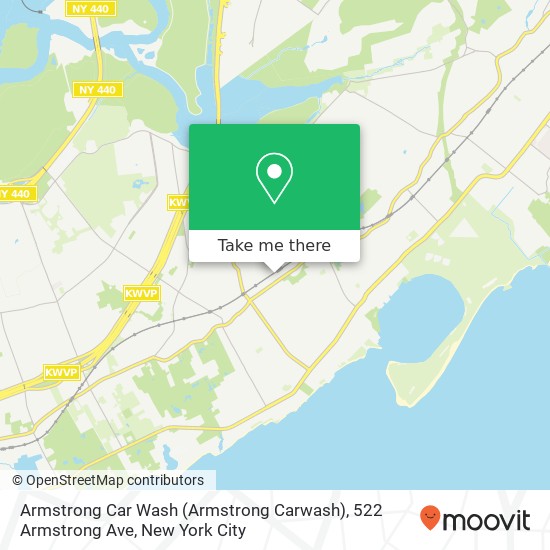 Mapa de Armstrong Car Wash (Armstrong Carwash), 522 Armstrong Ave
