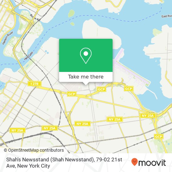 Mapa de Shah's Newsstand (Shah Newsstand), 79-02 21st Ave