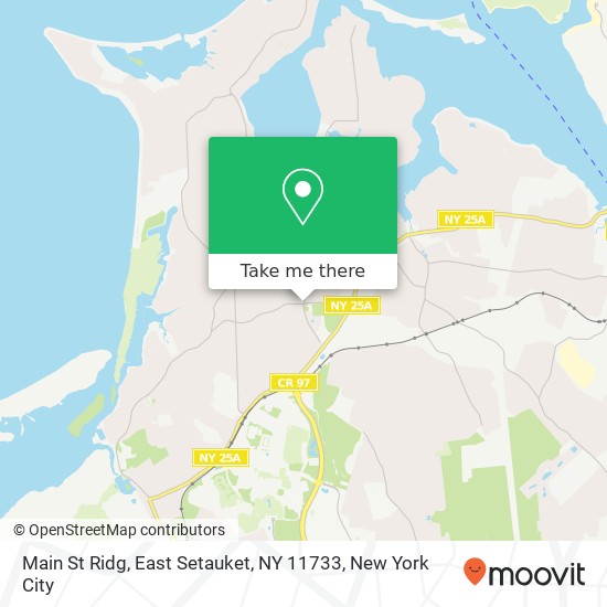 Mapa de Main St Ridg, East Setauket, NY 11733