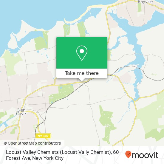 Mapa de Locust Valley Chemists (Locust Vally Chemist), 60 Forest Ave