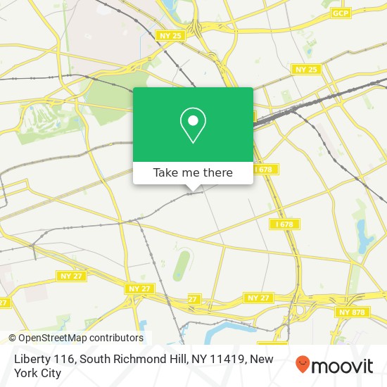 Mapa de Liberty 116, South Richmond Hill, NY 11419