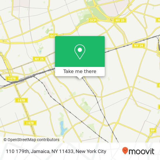 Mapa de 110 179th, Jamaica, NY 11433