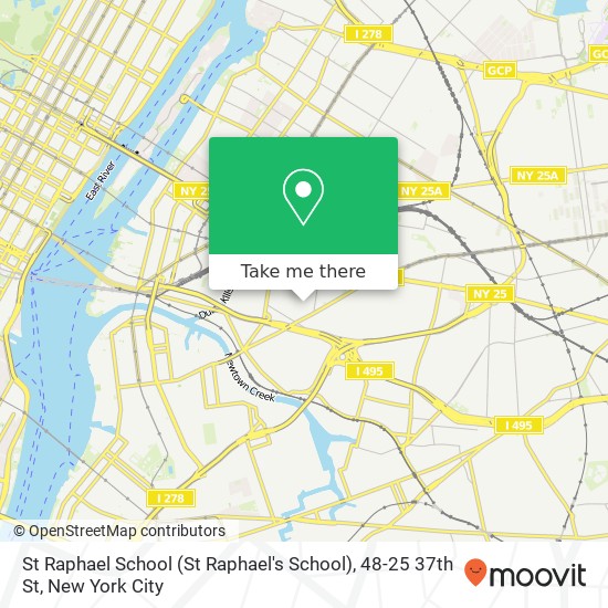 St Raphael School (St Raphael's School), 48-25 37th St map
