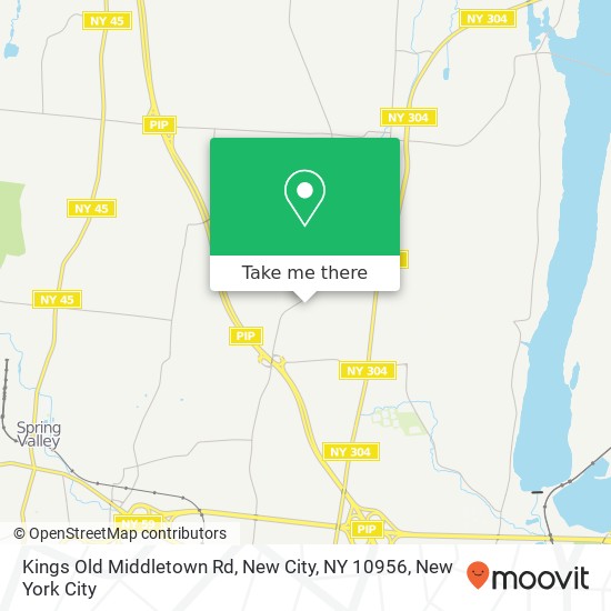 Mapa de Kings Old Middletown Rd, New City, NY 10956