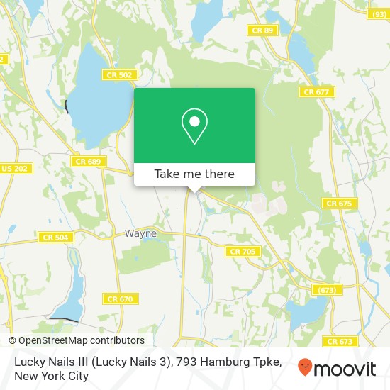 Lucky Nails III (Lucky Nails 3), 793 Hamburg Tpke map