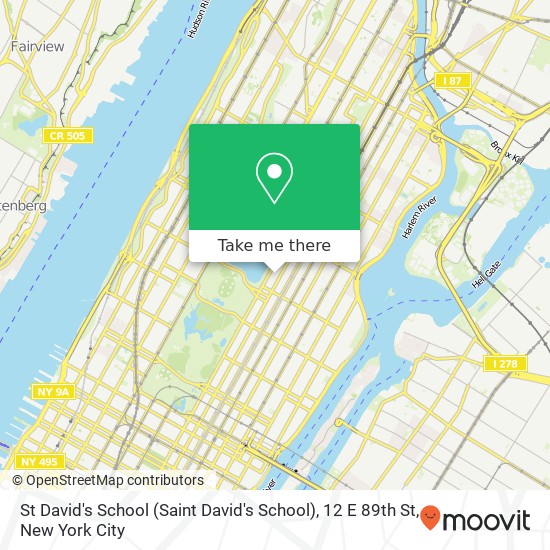 St David's School (Saint David's School), 12 E 89th St map