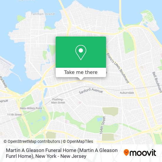 Martin A Gleason Funeral Home map