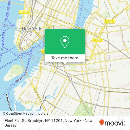 Mapa de Fleet Fair St, Brooklyn, NY 11201