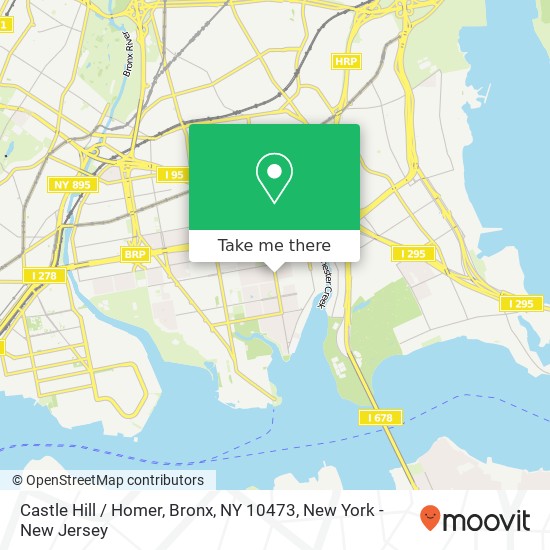 Castle Hill / Homer, Bronx, NY 10473 map