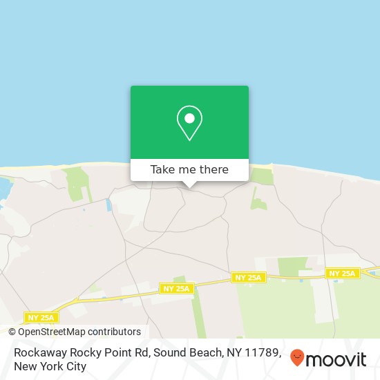 Mapa de Rockaway Rocky Point Rd, Sound Beach, NY 11789