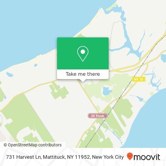 Mapa de 731 Harvest Ln, Mattituck, NY 11952