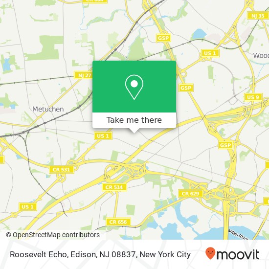 Roosevelt Echo, Edison, NJ 08837 map