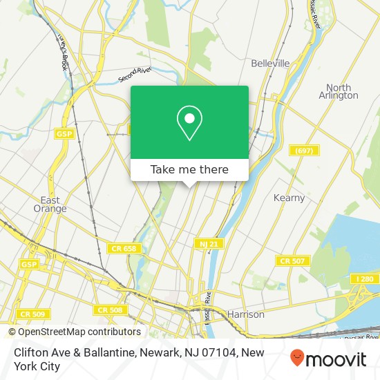Clifton Ave & Ballantine, Newark, NJ 07104 map