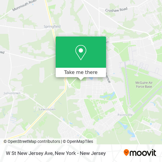 Mapa de W St New Jersey Ave