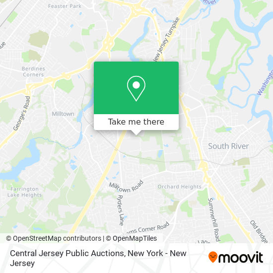 Central Jersey Public Auctions map