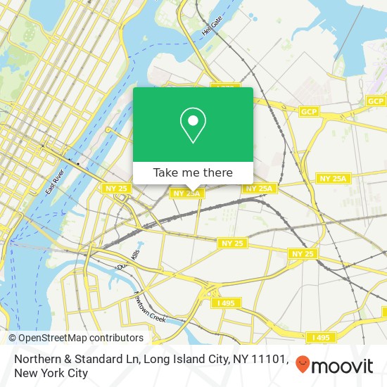 Northern & Standard Ln, Long Island City, NY 11101 map