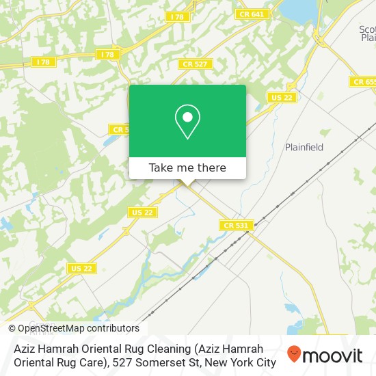 Aziz Hamrah Oriental Rug Cleaning (Aziz Hamrah Oriental Rug Care), 527 Somerset St map