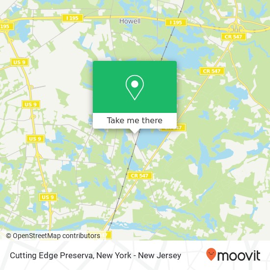 Mapa de Cutting Edge Preserva, 485 Oak Glen Rd