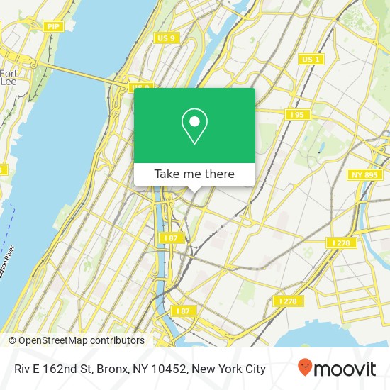 Mapa de Riv E 162nd St, Bronx, NY 10452