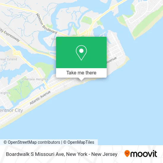 Boardwalk S Missouri Ave map