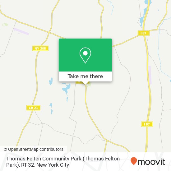 Mapa de Thomas Felten Community Park (Thomas Felton Park), RT-32