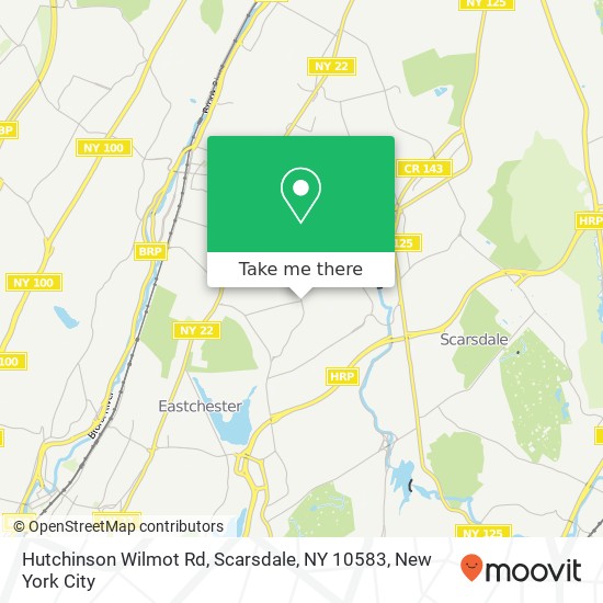 Mapa de Hutchinson Wilmot Rd, Scarsdale, NY 10583